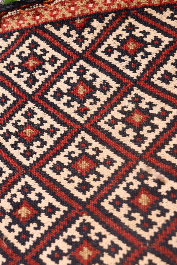 Bolso o chantah semi antiguo Qashqai, Irán. 37x33 cms - Imagen 5