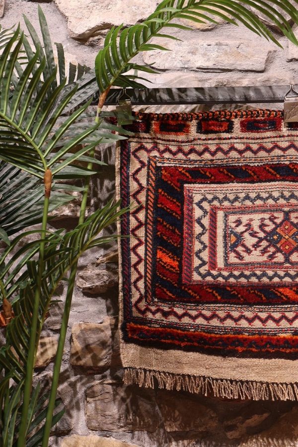 Semi-antique Bakhtiari kilim from Iran. 70x54 cms - Image 5