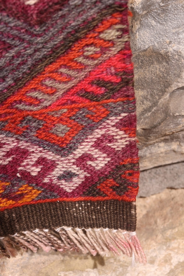 Vintage Kurdish kilim from Iran. 55x56 cms - Image 5