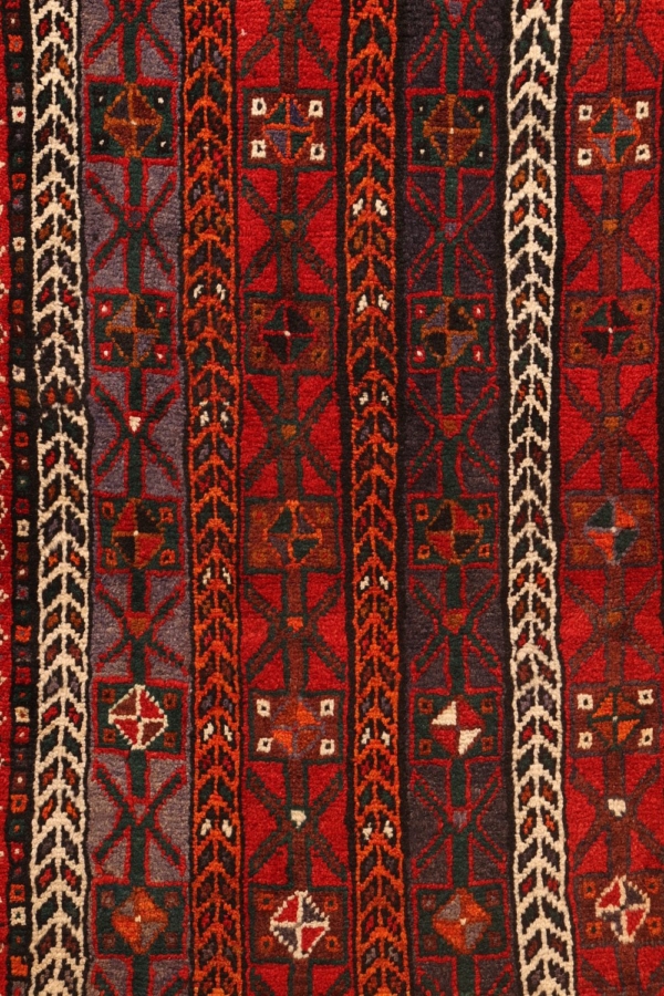 Alfombra semi antigua de Shiraz, Irán. 121x75 cms - Imagen 6