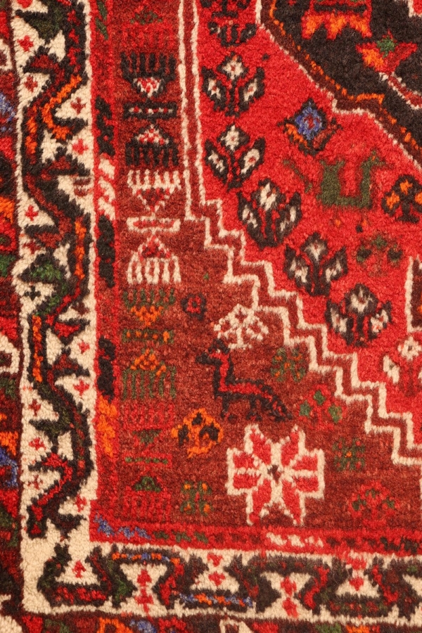 Alfombra vintage de Shiraz, Irán. 123x82 cms - Imagen 6