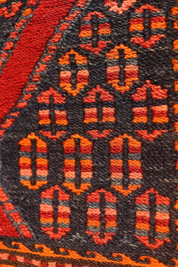 Kilim semi antiguo Kurdo, Irán. 51x49 cms - Imagen 7
