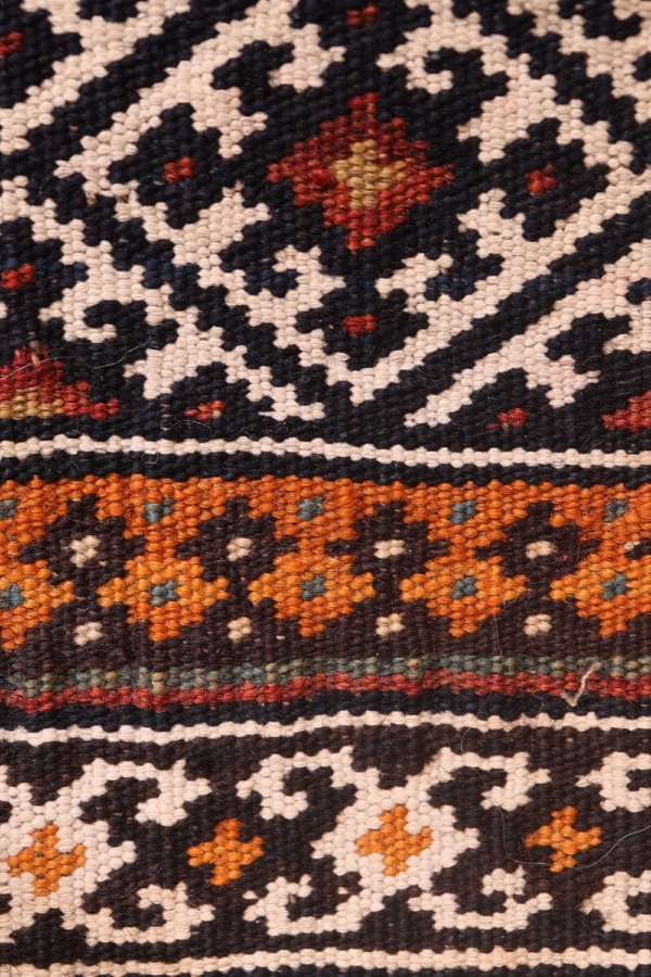 Kilim semi antiguo Qashqai, Irán. 61x65 cms - Imagen 7