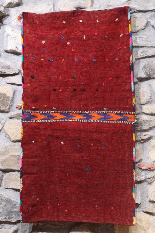 Semi-antique Shiraz saddlebag or khorjin from Iran. 123x65 cms - Image 3