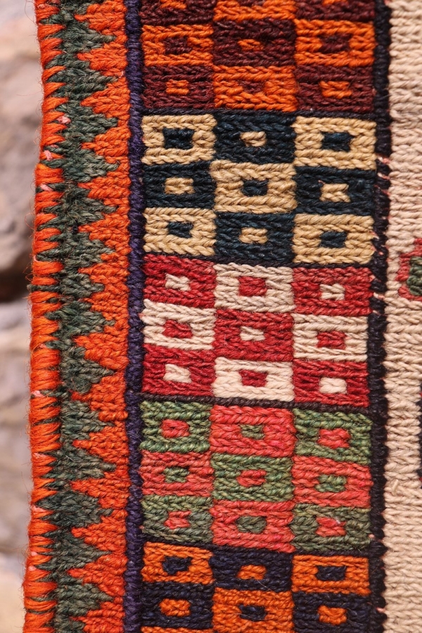 Semi-antique Qashqai kilim from Iran. 65x60 cms - Image 9