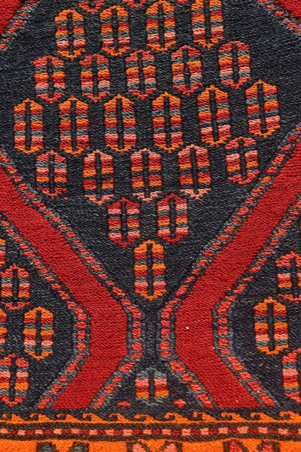 Kilim semi antiguo Kurdo, Irán. 51x49 cms - Imagen 8
