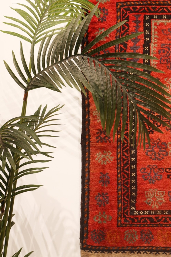 Alfombra de oración vintage, Afganistán. 113x76 cms - Imagen 8