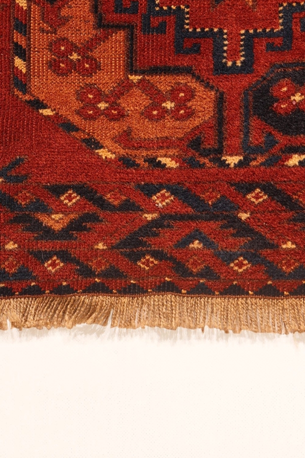 Alfombra antigua Ersari, Turkmenistán. 128x87 cms - Imagen 7