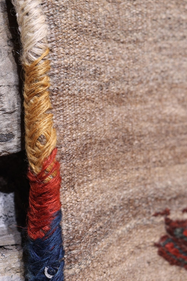 Antique Qashqai saltbag or namakdan from Iran. 72x72 cms - Image 9