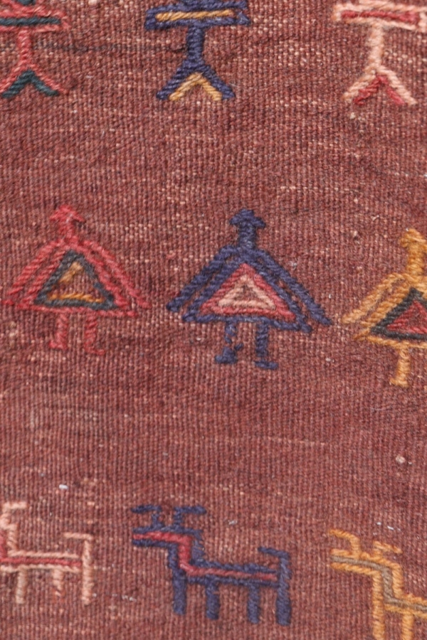 Semi-antique Baluch saddlebag or khorjin from Iran. 103x45 cms - Image 8
