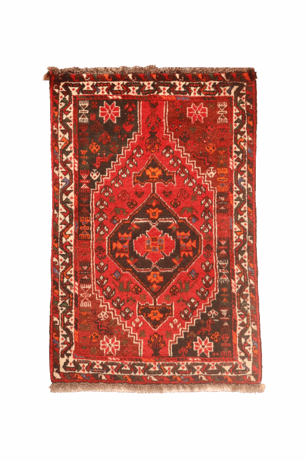 Alfombra vintage de Shiraz, Irán. 123x82 cms - Imagen 9