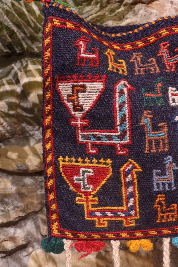 Bolso o chantah vintage Qashqai, Irán. 28x25 cms - Imagen 11