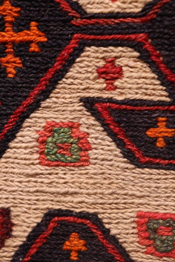 Semi-antique Qashqai kilim from Iran. 65x60 cms - Image 6