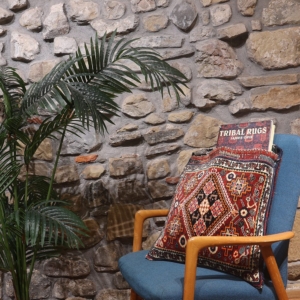 Alforja o khorjin semi antiguo Qashqai, Irán. 110x52 cms