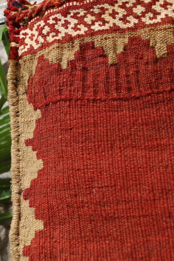 Bolso o chantah semi antiguo Qashqai, Irán. 37x33 cms - Imagen 11