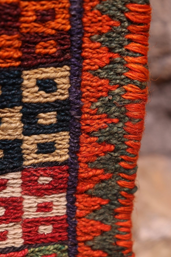 Semi-antique Qashqai kilim from Iran. 65x60 cms - Image 5