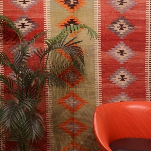 Vintage Koprubasi kilim from Turkey. 261x153 cms