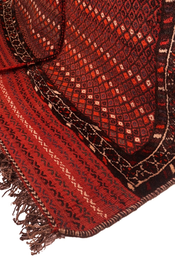 Kilim shiraki semi antiguo árabe, Irán. 240x150 cms - Imagen 8