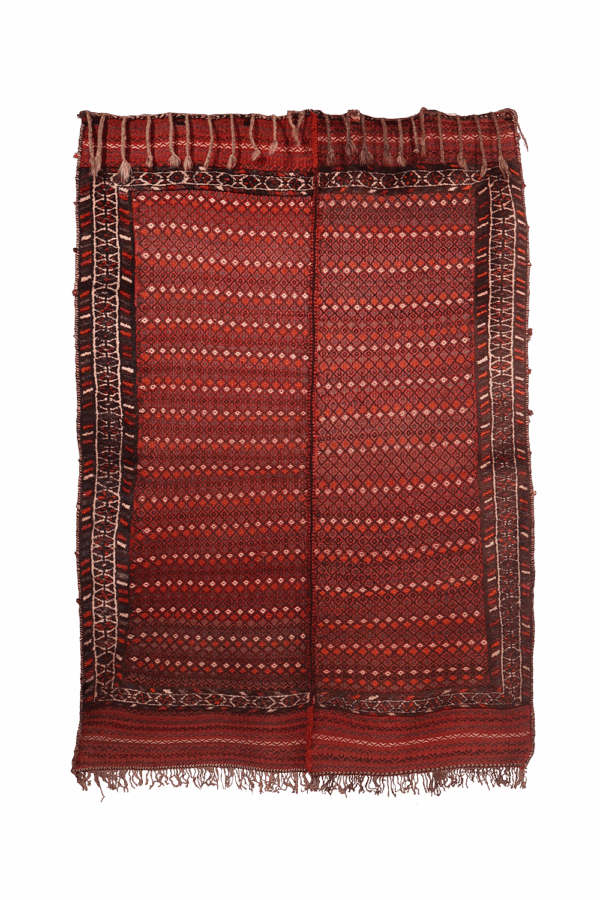 Kilim shiraki semi antiguo árabe, Irán. 240x150 cms - Imagen 9