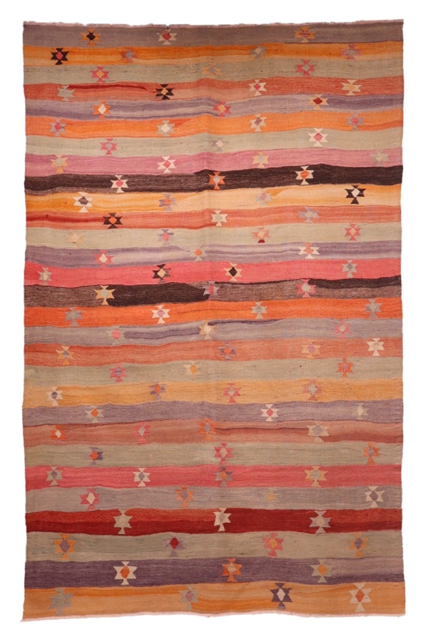 Kilim semi antiguo de Elmali, Turquía. 258x171 cms - Imagen 2