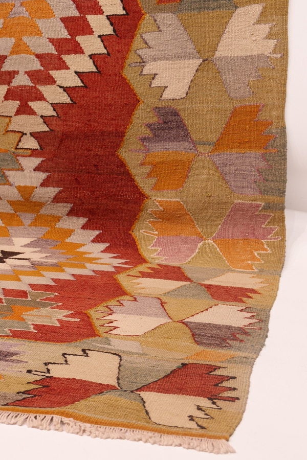 Kilim semi antiguo de Çal, Turquía. 276x163 cms - Imagen 8