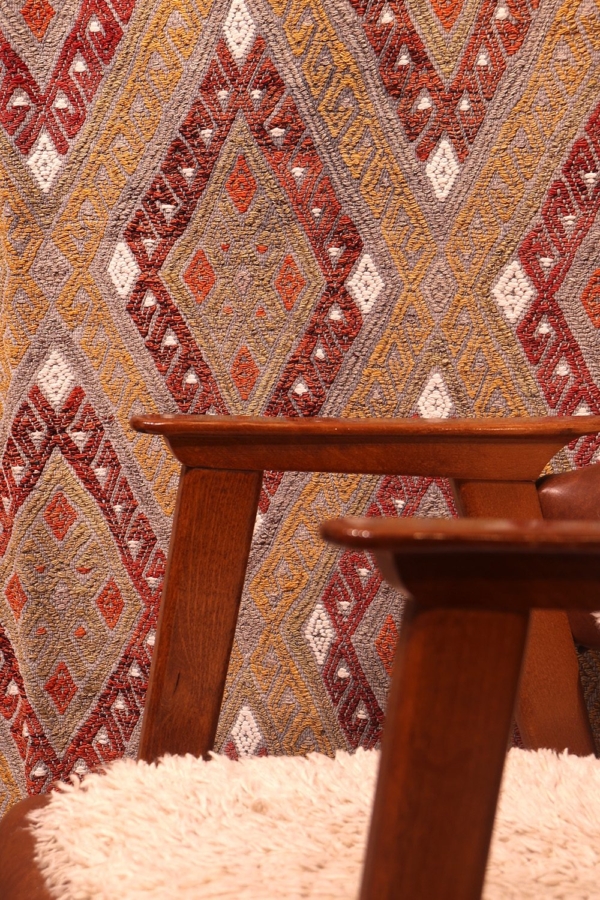 Semi-antique Demirdere kilim from Turkey. 245x163 cms - Image 6