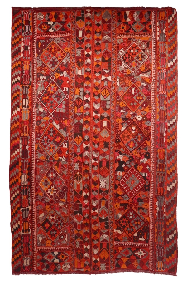 Semi-antique Marsh Arabs kilim from Irak. 265x171 cms - Image 2
