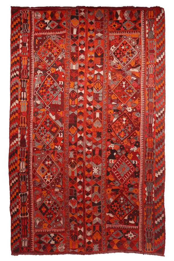 Semi-antique Marsh Arabs kilim from Irak. 265x171 cms - Image 12