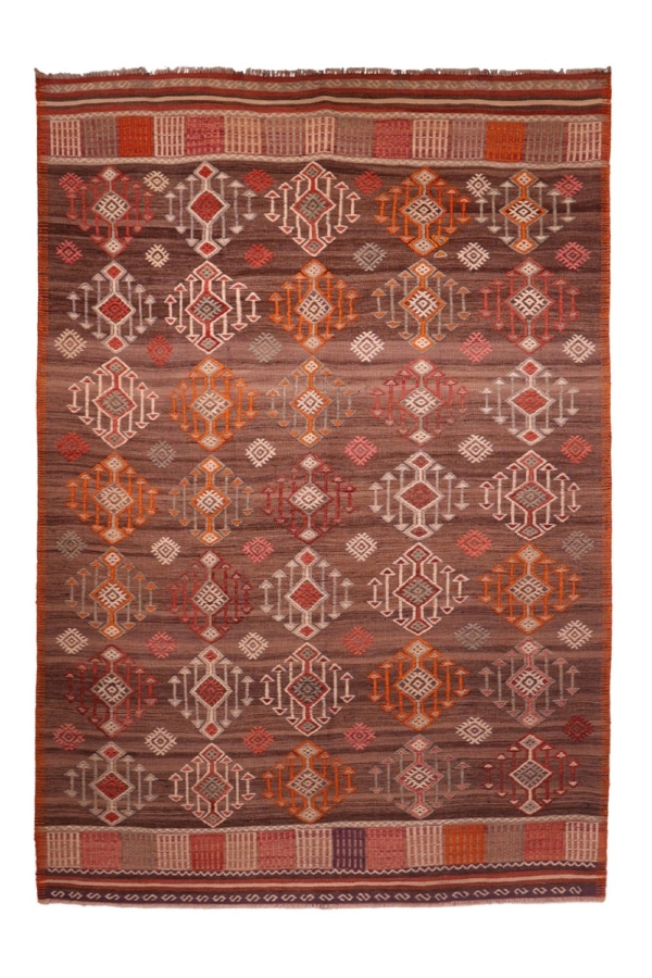 Semi-antique Canakkale kilim from Turkey. 240x167 cms - Image 2