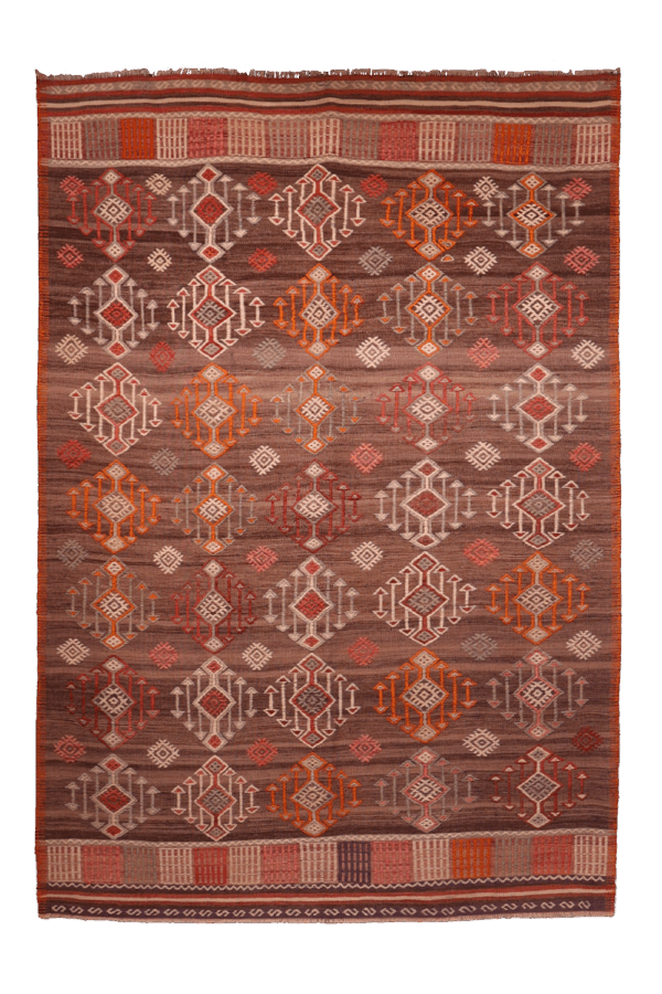 Semi-antique Canakkale kilim from Turkey. 240x167 cms - Image 8