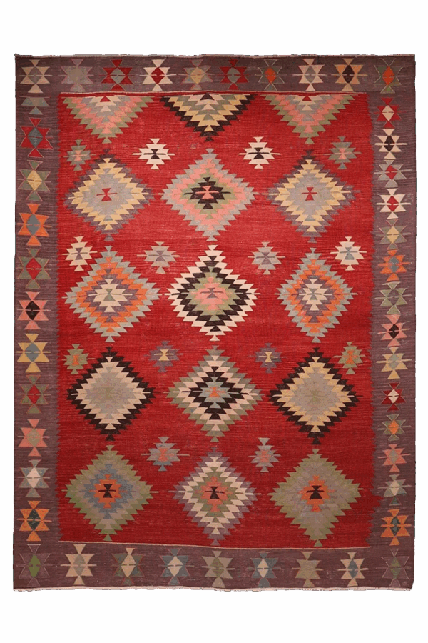 Vintage Koprubasi kilim from Turkey. 270x200 cms - Image 9