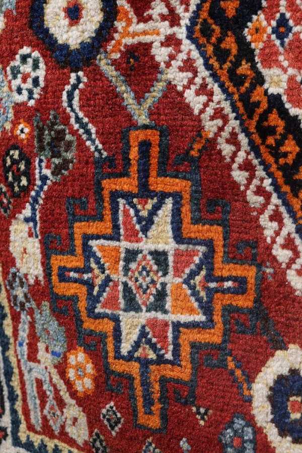 Semi-antique Qashqai saddlebag or khorjin from Iran. 110x52 cms - Image 15