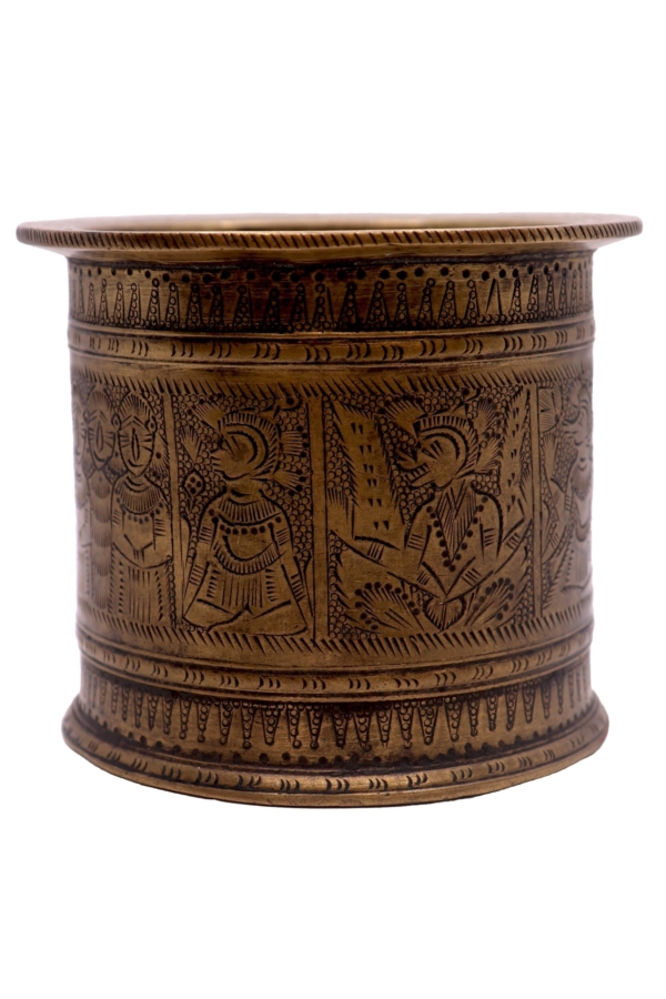 Antique panchpatra from India. 9Ø x 8 cms - Image 4