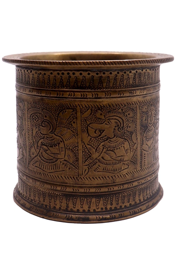 Antique panchpatra from India. 9Ø x 8 cms - Image 3