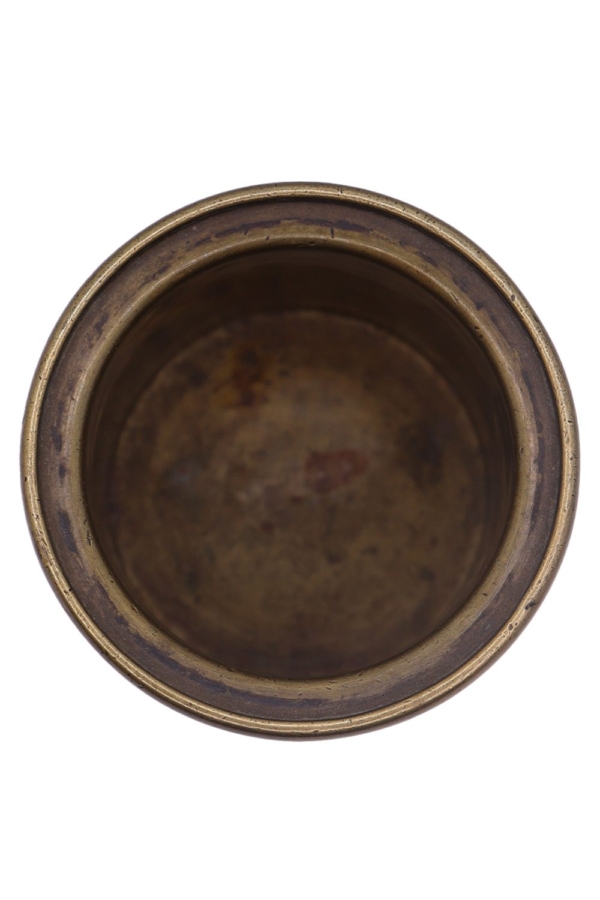 Panchpatra antiguo de India. 8,7Ø x 8 cms - Imagen 2