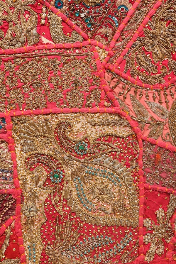 Textil antiguo de la India. 149x103 cms - Imagen 6