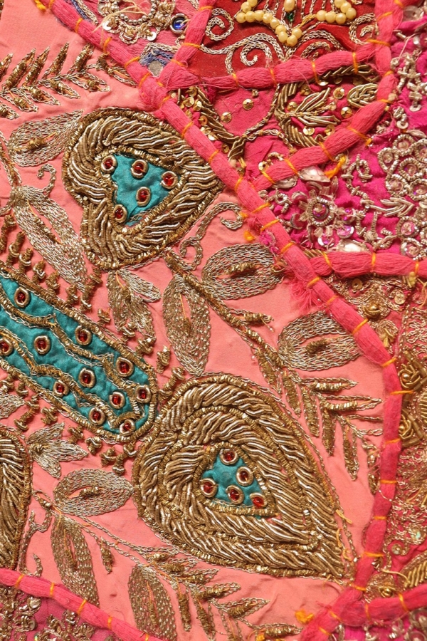 Textil antiguo de la India. 149x103 cms - Imagen 7