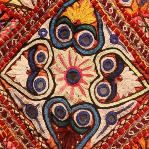 Vintage textile from India. 60x60 cms