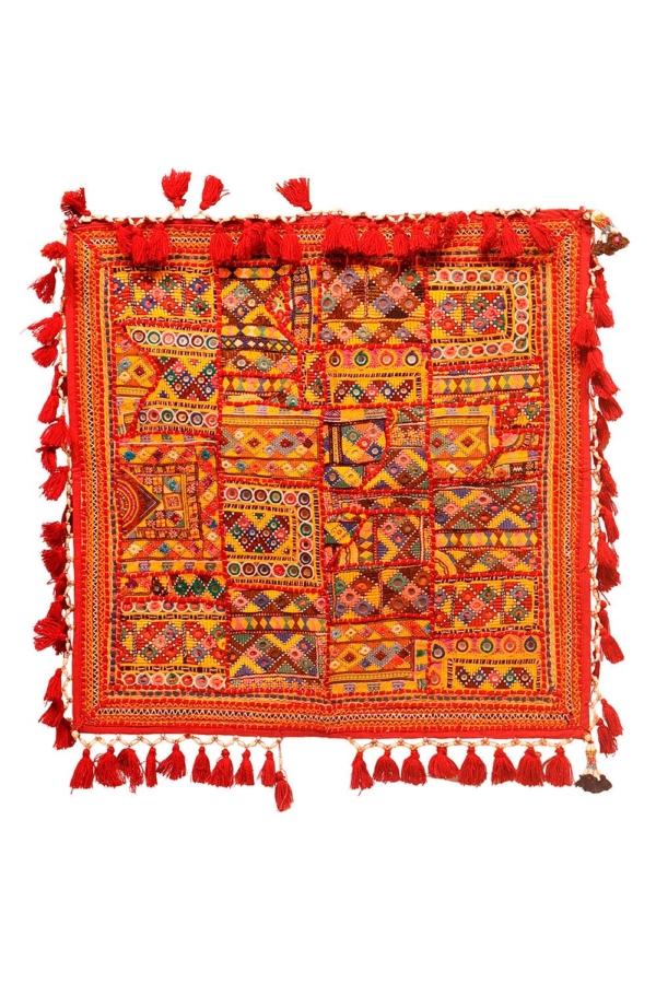 Textil vintage de India. 60x60 cms - Imagen 3