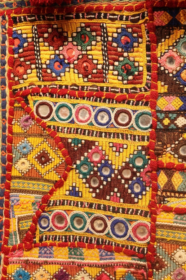 Textil vintage de India. 60x60 cms - Imagen 4