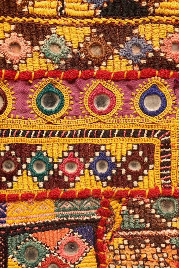 Textil vintage de India. 60x60 cms - Imagen 5