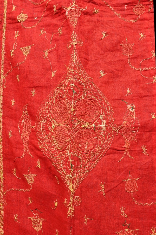 Textil antiguo de seda Otomano, Turquía. 254x119 cms - Imagen 16