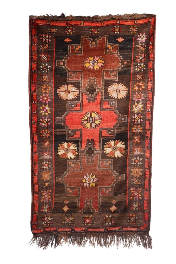 Alfombra vintage Baluch, Afganistán. 238x118 cms - Imagen 2