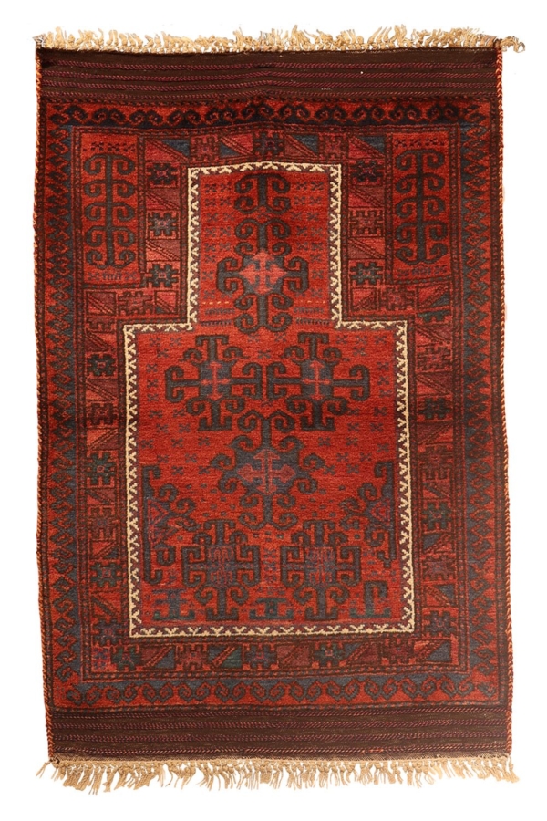 Antique Baluch rug from Afghanistan. 135x90 cms - Image 2