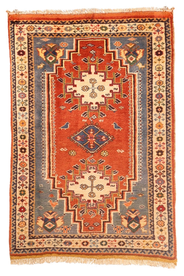 Vintage Qashqai rug from Iran. 112x79 cms - Image 2