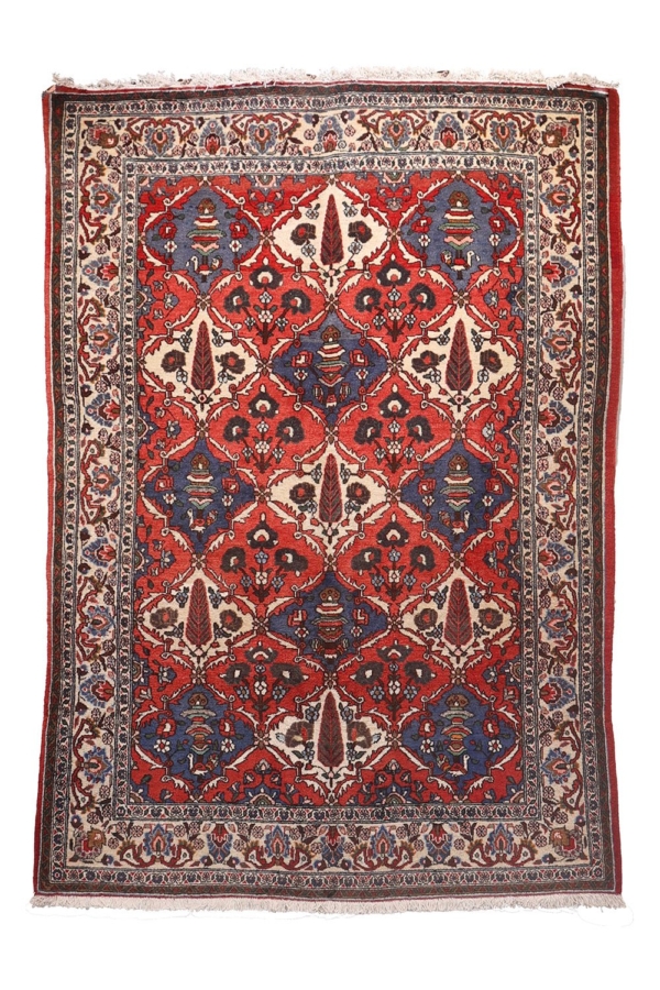 Alfombra semi antigua Bakhtiari, Irán. 203x138 cms - Imagen 2