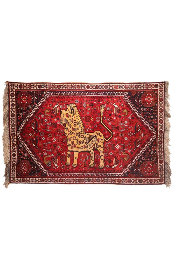 Vintage Qashqai rug from Iran. 202x130 cms - Image 2