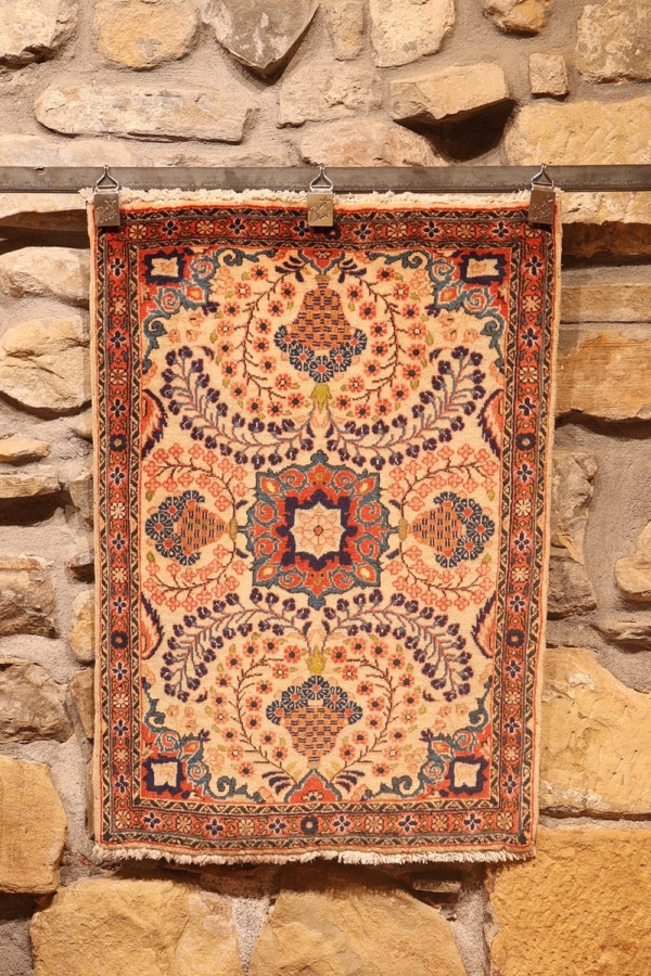 Alfombra semi antigua de Malayer, Irán. 82x60 cms - Imagen 2