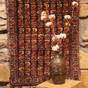 Alfombra vintage de Bijar, Irán. 91x74 cms