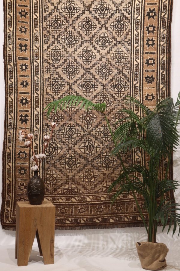Semi-antique Baluch rug from Afghanistan Kohistan region. 240x152 cms